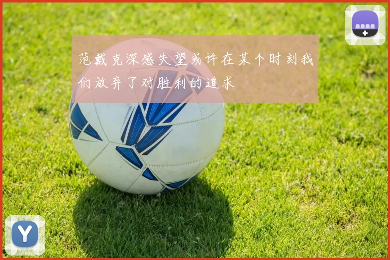 范戴克深感失望或许在某个时刻我们放弃了对胜利的追求